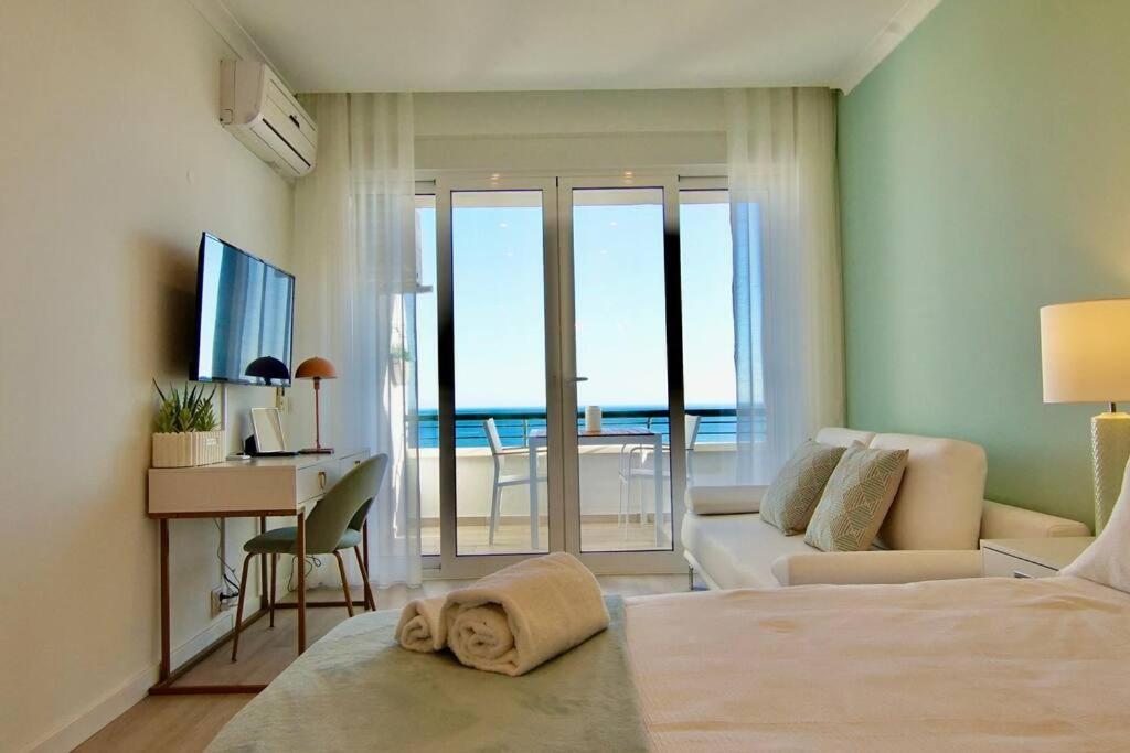 Sea Lovers - Sea Front - Studio Apartment Monte Gordo Bagian luar foto