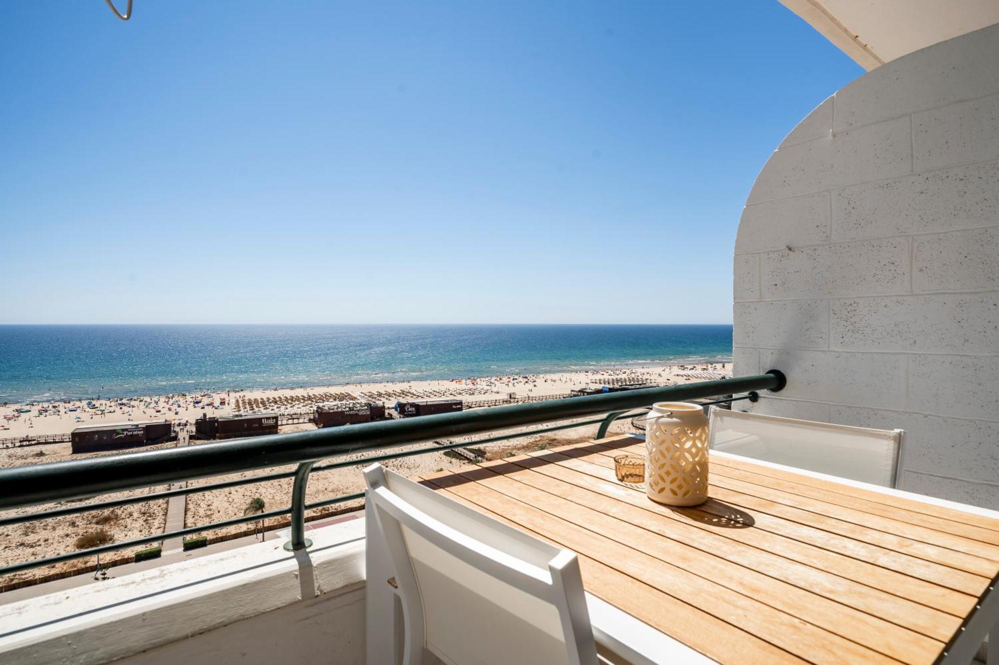 Sea Lovers - Sea Front - Studio Apartment Monte Gordo Bagian luar foto