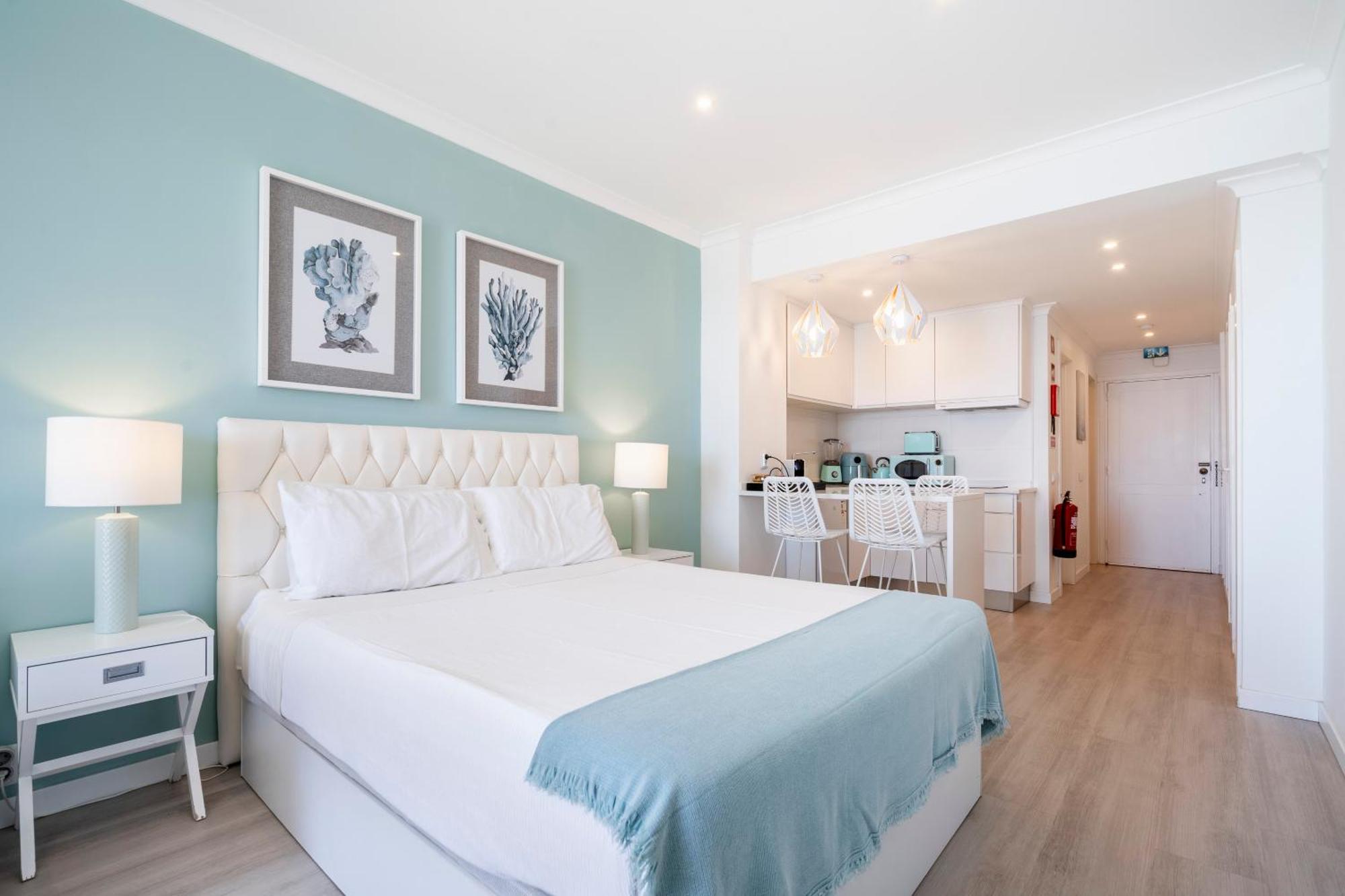 Sea Lovers - Sea Front - Studio Apartment Monte Gordo Bagian luar foto